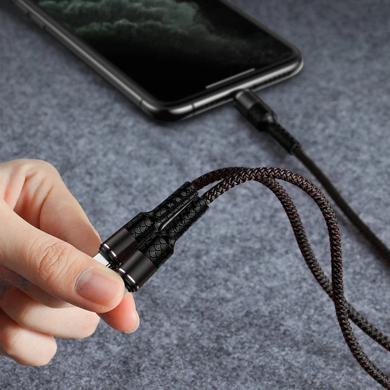 3 in 1 High Quality 100W Fast Charging Cable Anti Cut and Waterproof