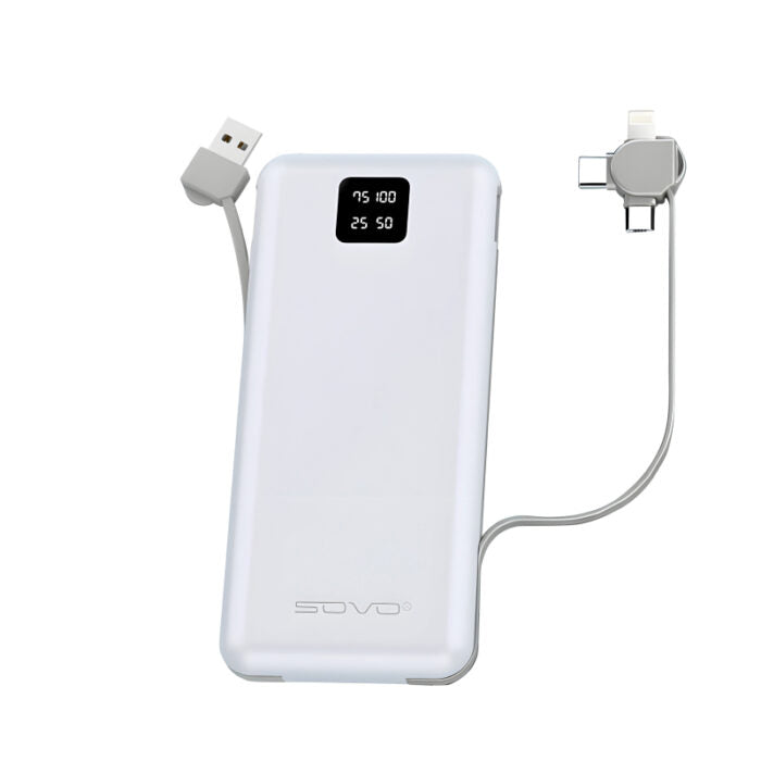 SOVO X22 10,000mAh Fast Charging Ultra-Thin Polymer Portable Power Bank