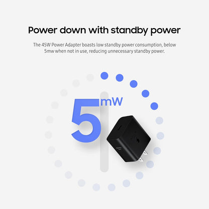 SAMSUNG 45W Wall Charger Power Adapter with Cable Included, Super Fast Charging for Galaxy Phones, Tablets and USB Type C Devices