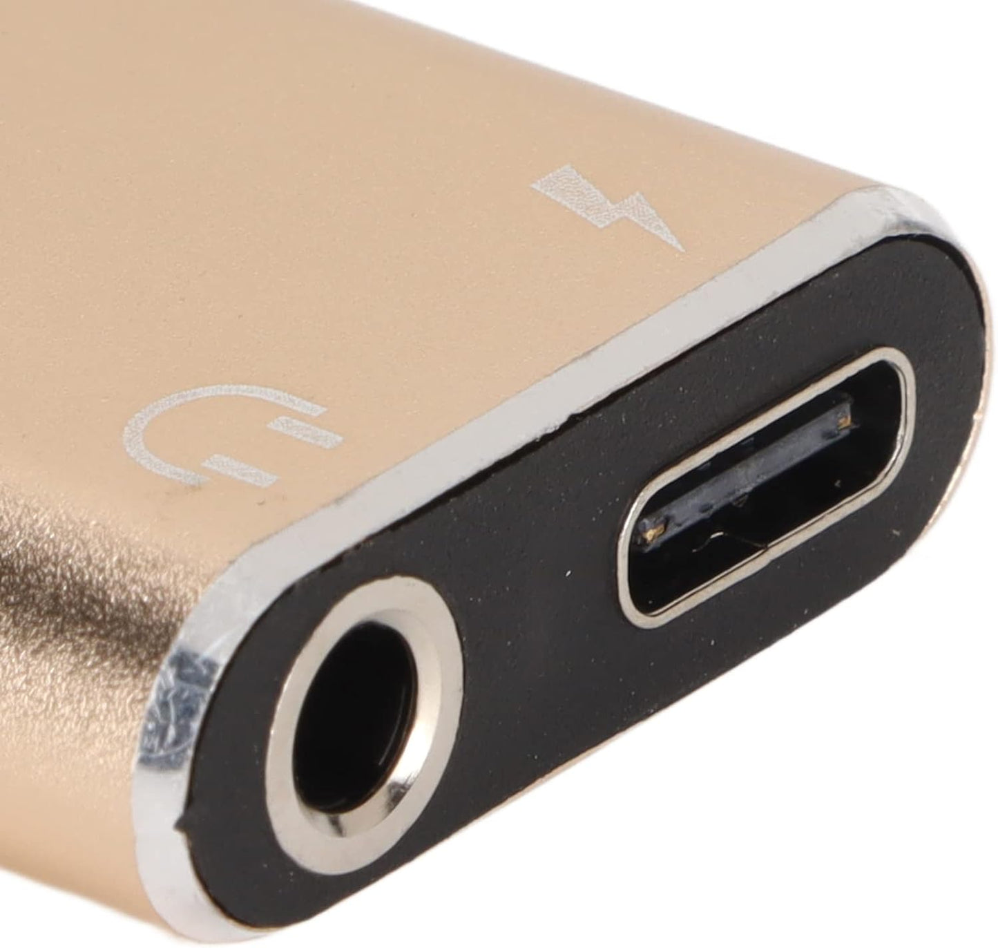 Earphone Adapter, High Sound Quality, Low Heat Generation, Multifunction, for Type-c Mobile Phones. (Gold)