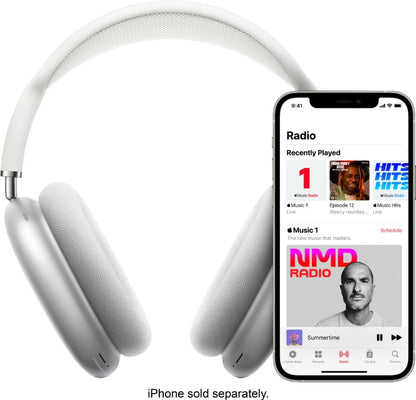 Apple AirPods Max Wireless Over-Ear Headphones. Active Noise Cancelling, Transparency Mode, Spatial Audio, Refurbished Headphones