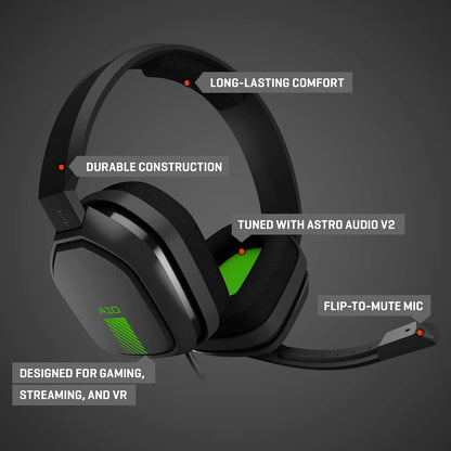 Made in Vietnam ASTRO Gaming A10 Wired Gaming Headset, Lightweight and Damage Resistant for Xbox Series X|S| One, PS5, PS4, Nintendo Switch, PC, Mac