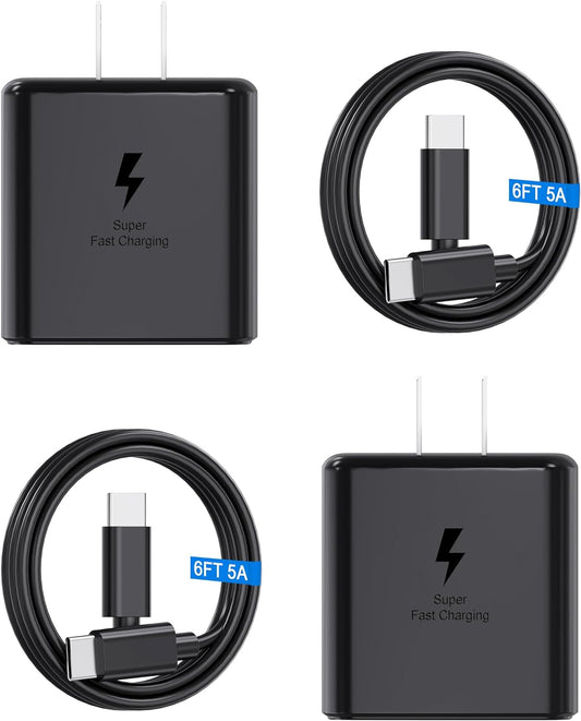 100% Original 45W USB C Samsung Super Fast Charger With Free Type C Cable USA Lot Imported Company Certified Original