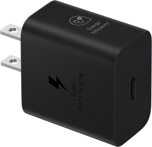 SAMSUNG 25W Wall Charger Power Adapter, C to C Cable Included, Super Fast Charging, Compact Design