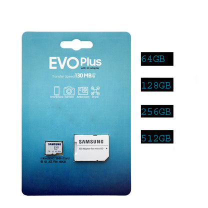 Samsung MicroSDXC 64GB To 512GB EVO Plus Memory Card With Adapter