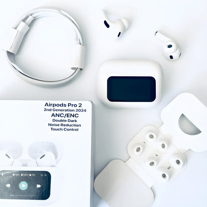 A9 Pro High Quality Sound, ENC Noise Reduction Wireless Airpods With Smart Touch Screen Control