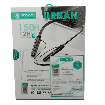 Sovo SNB-880 Urban High-Quality Wireless Stereo Neckband With Superior Sound