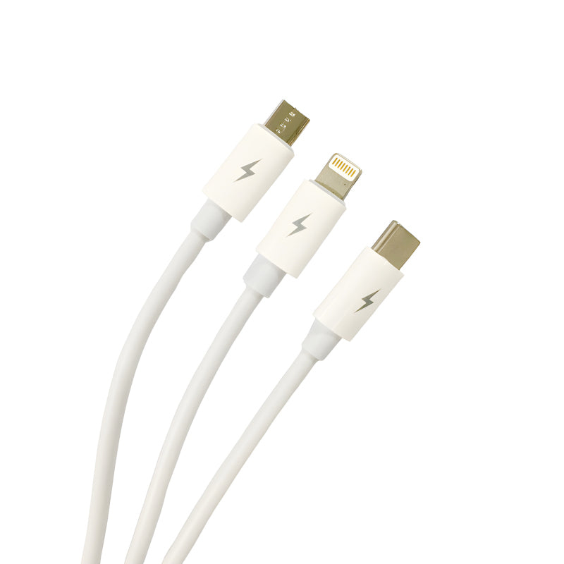 SOVO SC-301 High Quality 3.4A Fast Charge 3-In-1 USB Cable