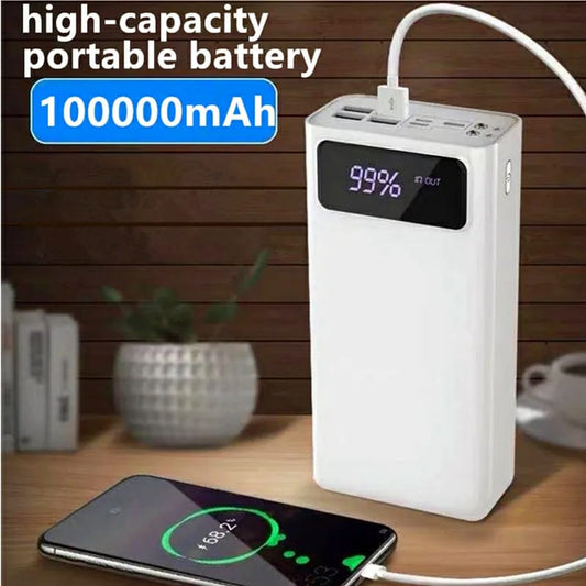 100000mAh Portable Power Bank High Capacity 66W Fast charging Power Bank