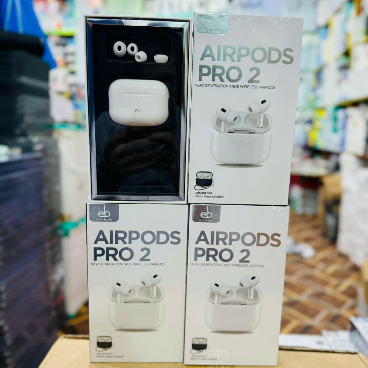 UK Lot Imported Echo Beats AirPods Pro 2 with Active Noise Cancellation & 1-Year Company Warranty