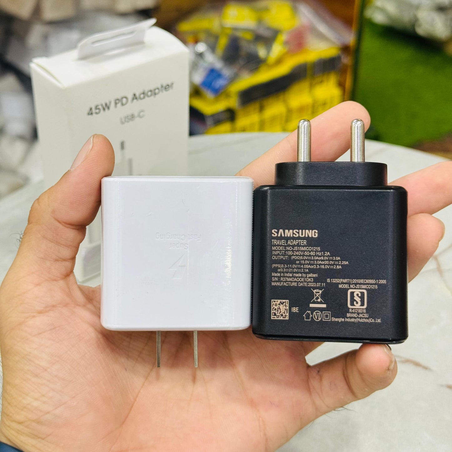 Made in Vietnam 45W PD Super Fast Samsung Charger Lot imported 100% Original With Free Vietnam made PD Cable