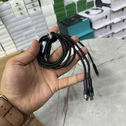 66W Japan Lot Imported Charger with Free 100W Anti-Cut 3-in-1 Cable - Durable, Fast, and Reliable