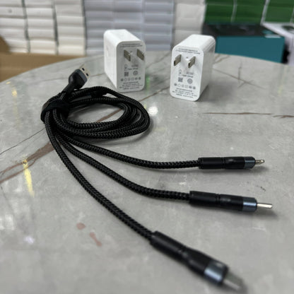 66W Japan Lot Imported Charger with Free 100W Anti-Cut 3-in-1 Cable - Durable, Fast, and Reliable