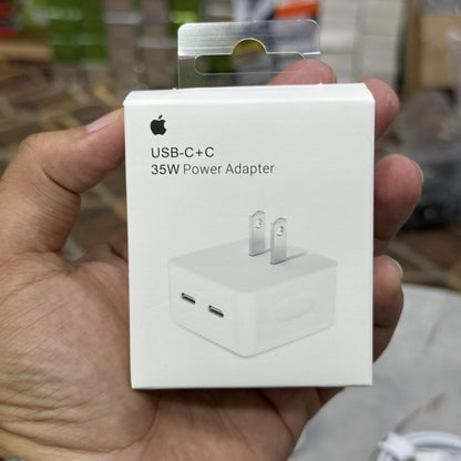 Apple 35W Dual USB-C Port Compact Power Adapter USA Lot Imported 100% Original