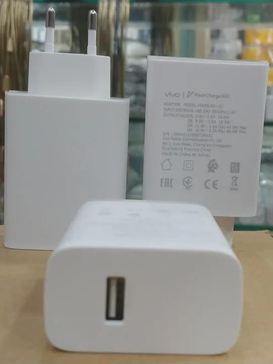 Original Vivo 120W Charger with Flash Charging C to C Cable