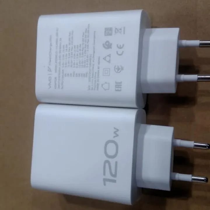 Original Vivo 120W Charger with Flash Charging C to C Cable