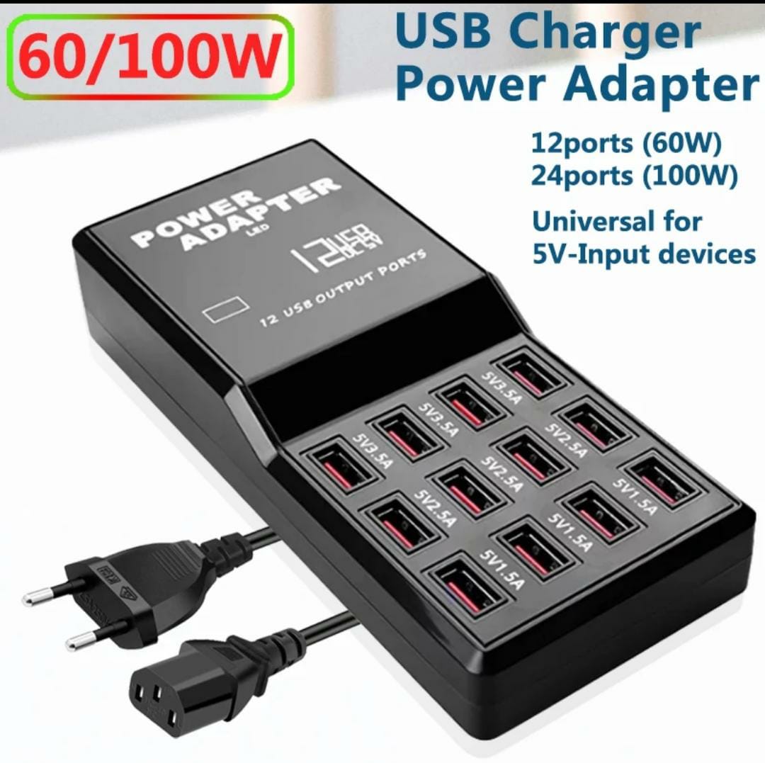 Smart 12 and 30 Ports USB Charging Station Power Outlet Multi Port Speed Wall Charger Dock HUB Home Office Adapter