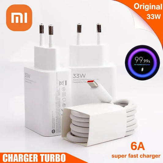 Original Xiaomi Charger 33W Fast Turbo Charger