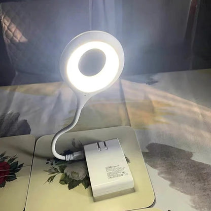 New Smart Voice Wake Up Table Lamp ABS Material LED Dimmable Desk Reading Lights Bedside USB Interface Voice Control Night Lamps