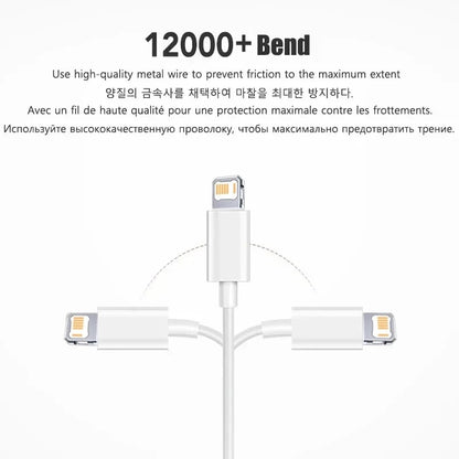 PD 35W USB Cable For iPhone 14 13 12 11 Pro Max 7 8 14 Plus XS XR Fast Charging USB C Cable Charger Date Wire Accessories