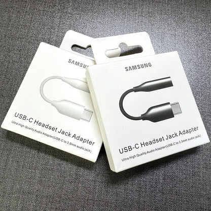 Samsung USB Type C To 3.5mm Aux Adapter Type-C Jack Audio Earphone Cable Converter For Galaxy S24 S23 Ultra iPhone 15 Pro Max