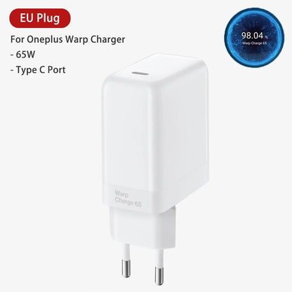 Original 65W Charger Dash Warp Fast Charge EU US Power Adapter USB C Cable For Oneplus